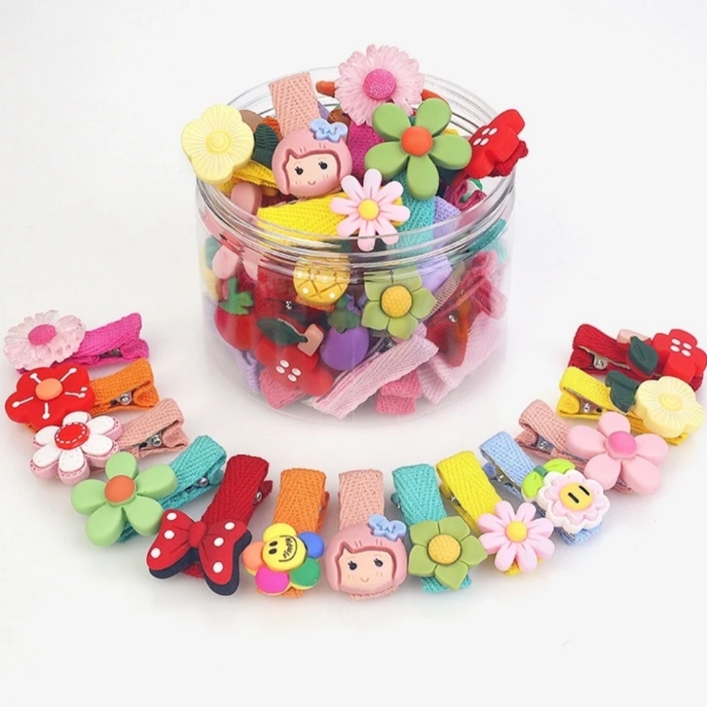 Cute Girls Fruit Flower‎ Hair Clips-Flowers in Box(26)-NEW